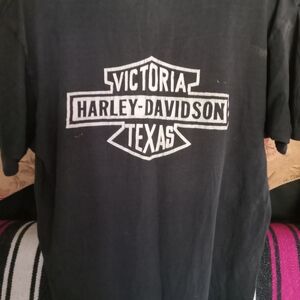 Harley-Davidson Victoria Texas Black Logo T-Shirt